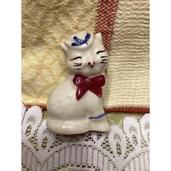 Vintage Shawnee Pottery Ceramic Puss N Boots Salt & Pepper Shaker Set 50s - Picture 6 of 7